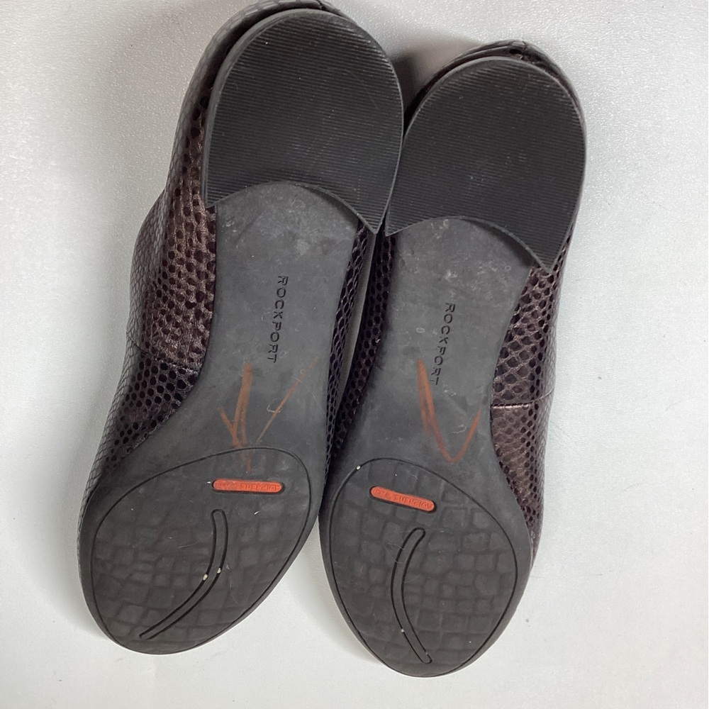 Rockport Metallic Brown Snake Pattern‎ Flats - Picture 8 of 10